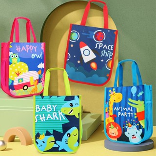 การ์ตูนเด็กความจุขนาดใหญ่เด็กชายและเด็กหญิงกระเป๋าถือถุงศิลป…