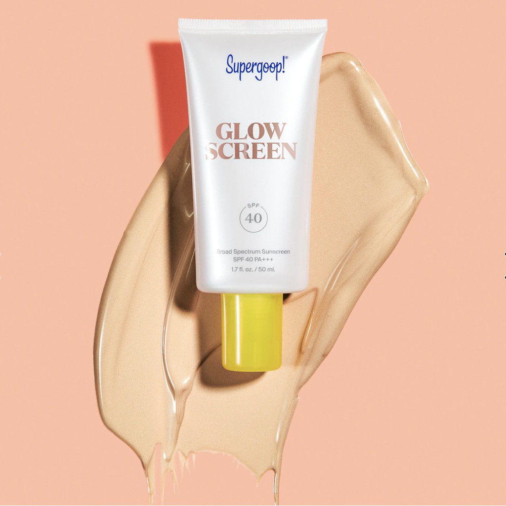 Supergoop! Glow Screen Broad Spectrum Sunscreen SPF 40 PA+++ 50ml.แนะนําให้ทาครีมกันแดดโดยเฉพาะ