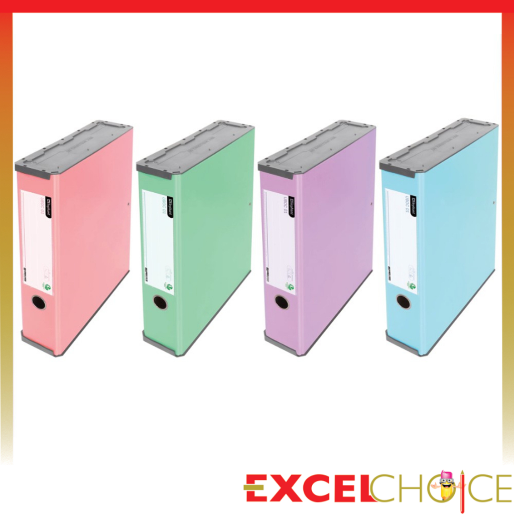 *ซื้อครบ259บ แถมsticko note* ตราช้าง แฟ้มกล่องอเนกประสงค์ แฟ้มใส่เอกสาร UBOC-01 pastel