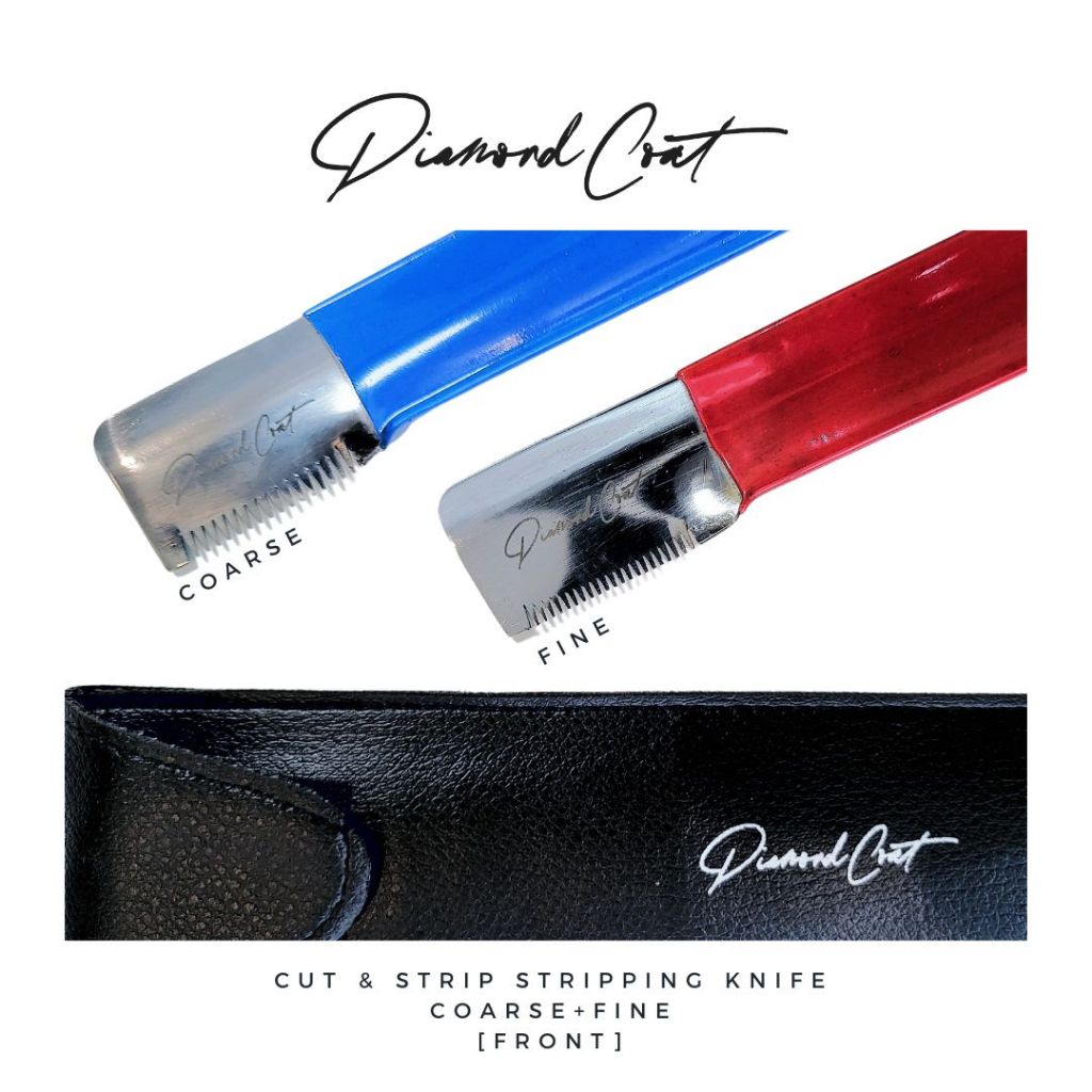 Diamond Coat Cut & Strip Stripping Knife มีดถอนขนและตัดด้านโค้ง