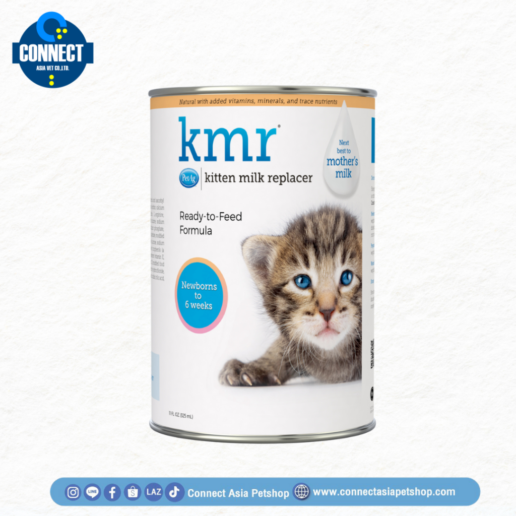 KMR Kitten Milk Replacer Powder and Liquid กระป๋อง * นมทดแทนนมสำหรับสัตว์เลี้ยง 11 oz 325 ml