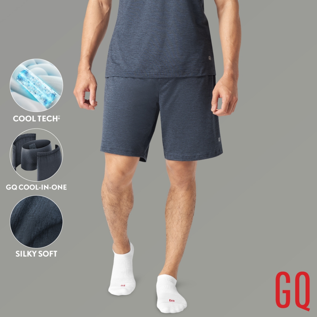 GQ Loungewear - Cool Tech™+ Cool in One Shorts กางเกงลำลองขาสั้น ผ้าเย็นทั้งผืน สูงสุด 2 องศา พร้อมซับในกันเป้าตุง