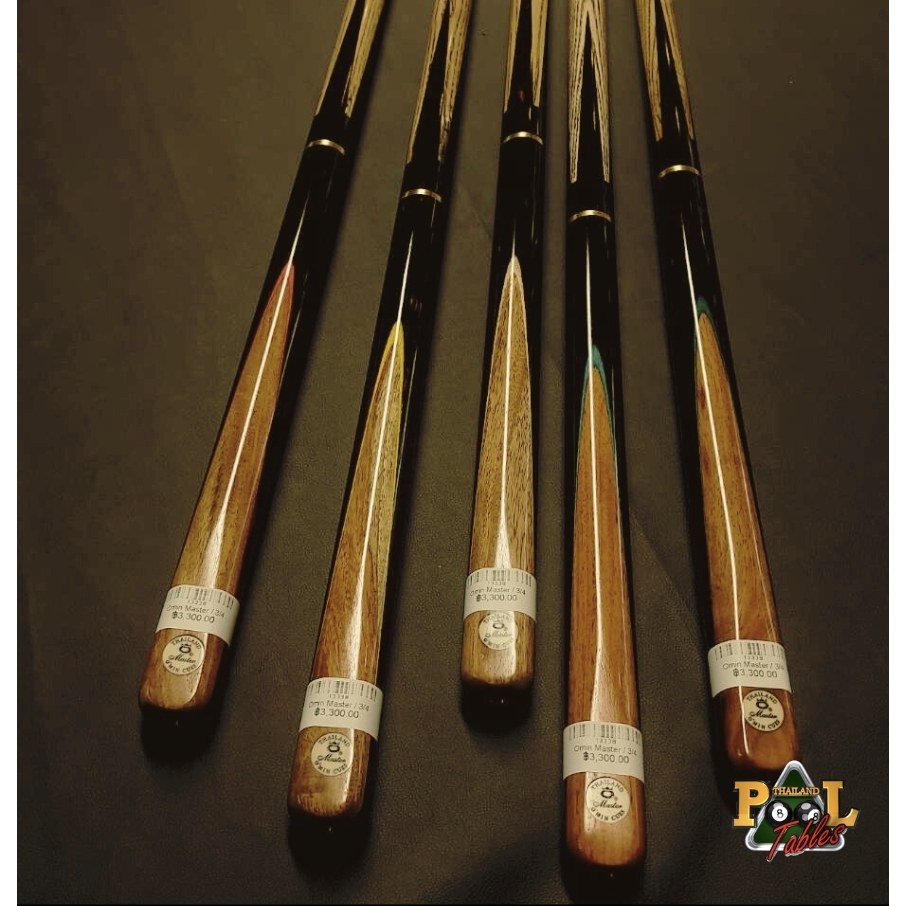O’Min Cues ไม้คิวสนุกเกอร์ โอมีนมาสเตอร์ แบบ 2 ท่อน 3/4  Master Snooker Cue 3/4 Joint