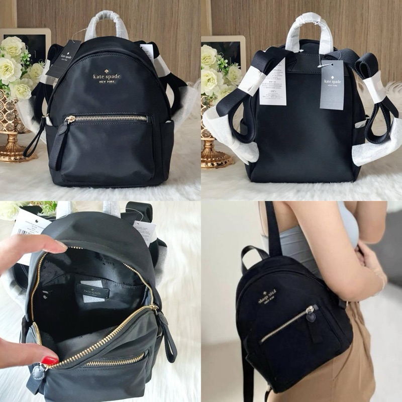 Kate Spade New York Chelsea The Little Better Nylon Mini Backpack🖤🖤แท้💯