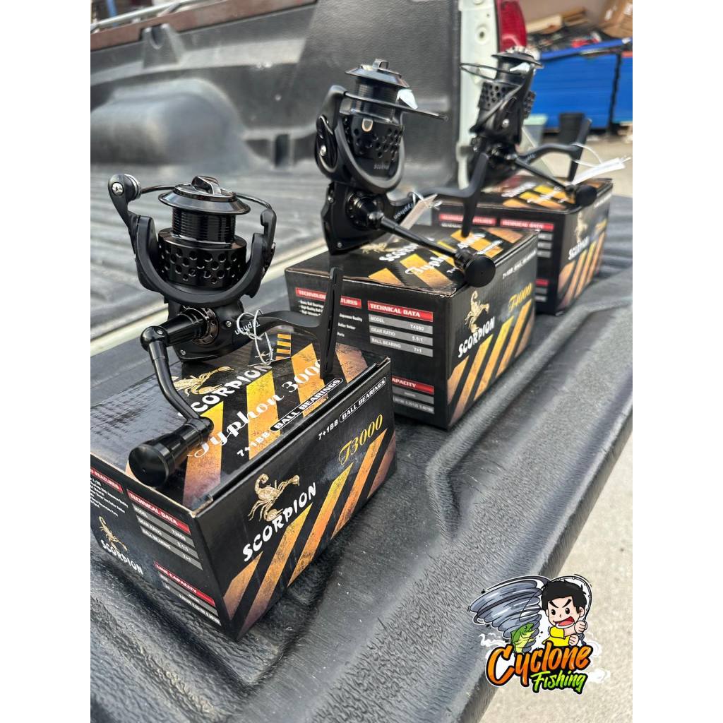 รอกตกปลา รอกสปิน Scorpion Typhon