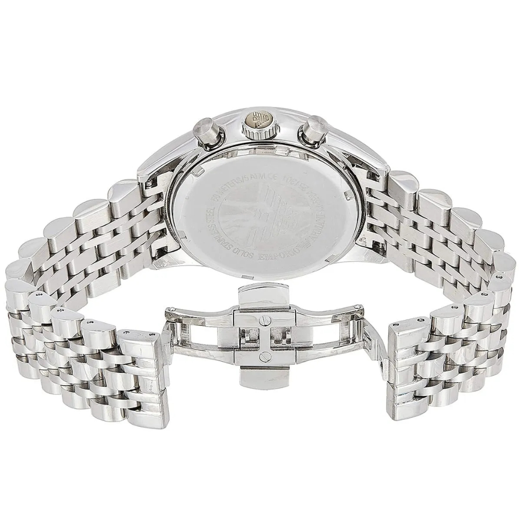 นาฬิกาพร้อมส่งไคะ F.A Emporio Armani Watch For Men Tazio AR5983with black dial stainless steel belt with silver colorค่ะ - รูปที่ 7