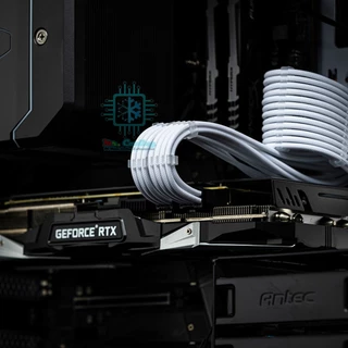 ENGITEX ชุดสายถัก PC 4เส้น PSU Sleeved Cable Set 24Pin 6+2Pin 4+4Pin ยาว 30cm