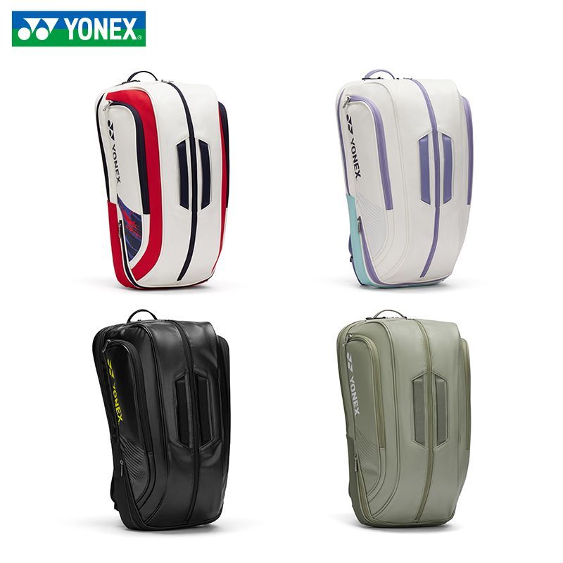 YONEX กระเป๋าแบดมินตันความจุสูงสายคล้องไหล่คู่รองเท้าอิสระช่องกีฬาเทนนิส