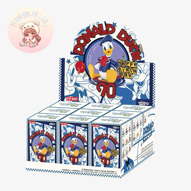 🐤[พร้อมส่ง]🐤[ยกกล่อง] POP MART ของแท้ 100% : Disney Donald Duck 90th Anniversary Series Figures