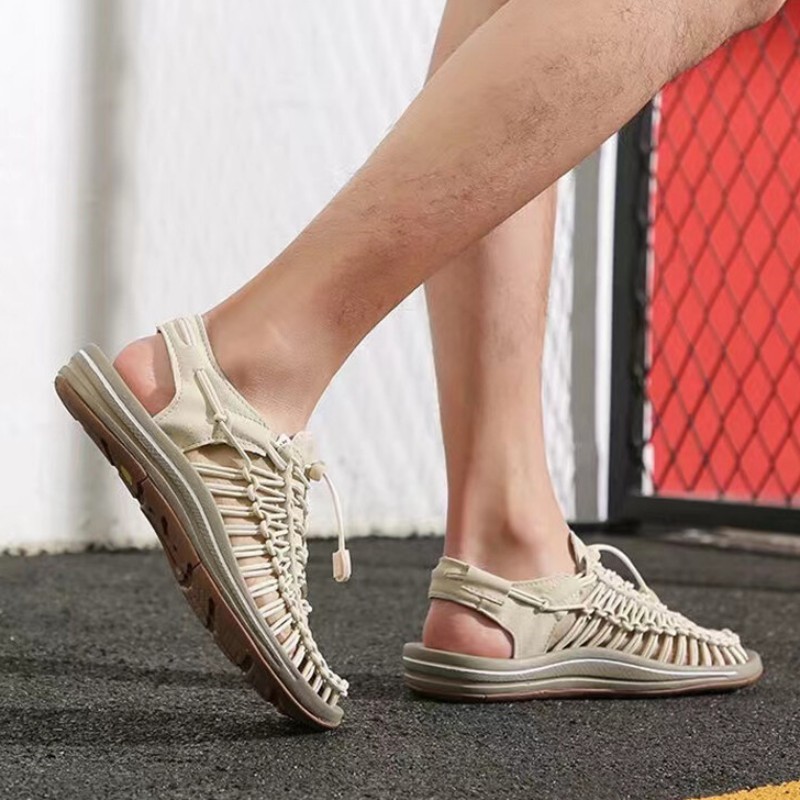 （269THB）ส่งไว🚀1-2 วัน รองเท้าแตะรัดส้น เชือกถักสาน รองเท้าเดินป่า Sandals 5 สี