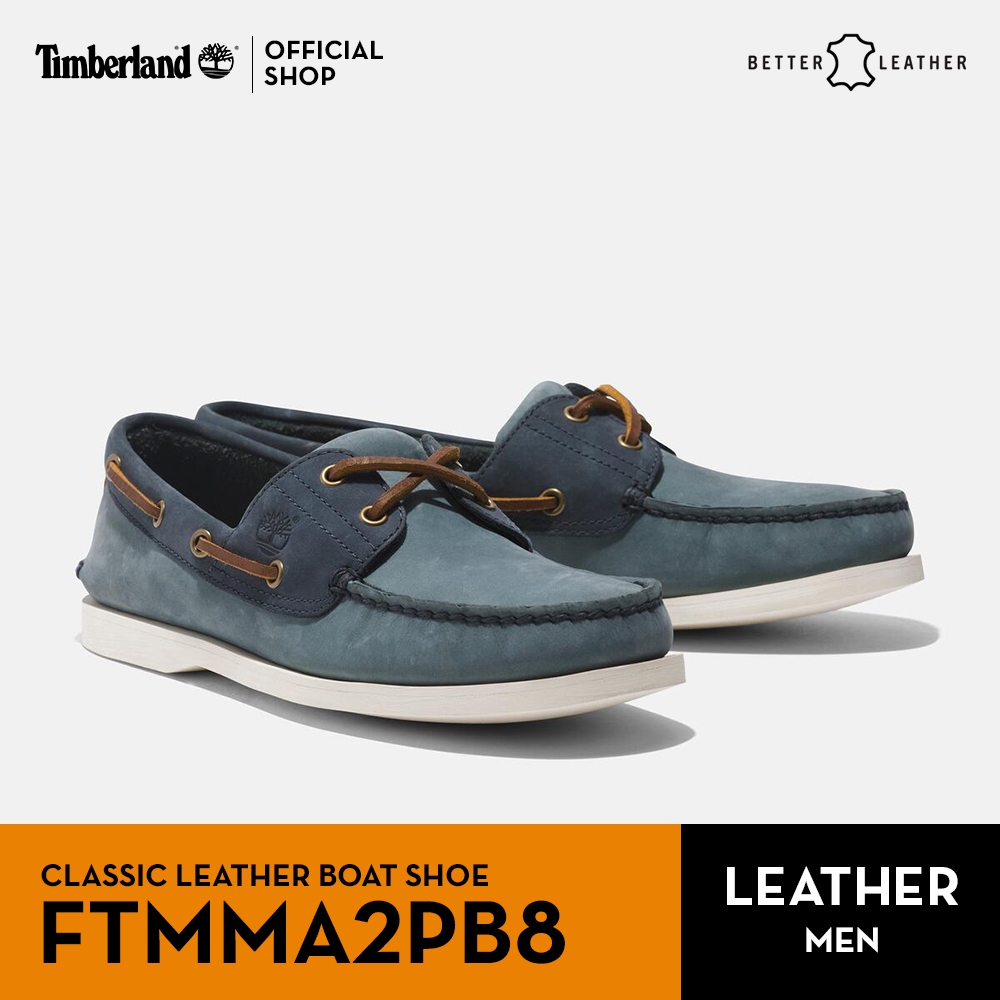 Timberland Men’s Classic Leather Boat Shoe รองเท้าผู้ชาย (FTMMA2PB8)
