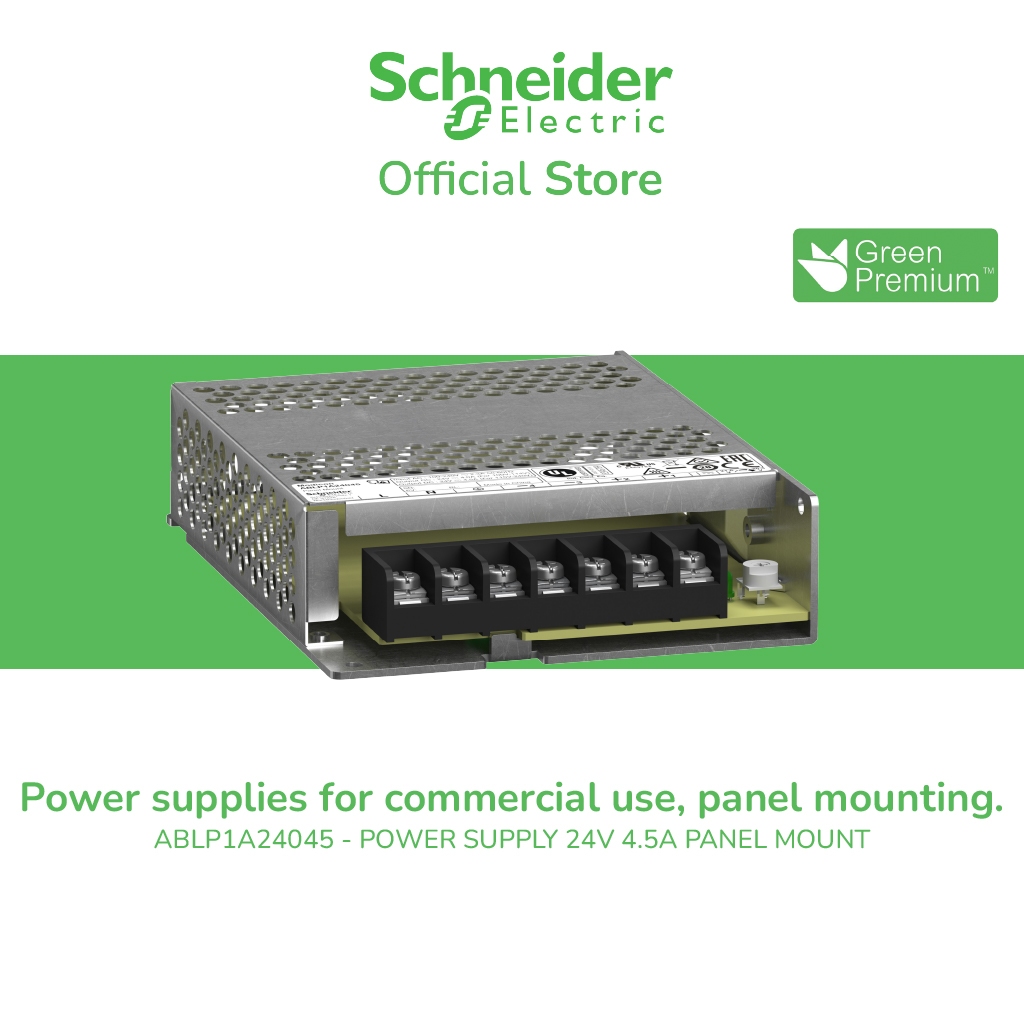 Schneider Electric Regulated Power Supply, รุ่น Modicon power supply,100...240V AC, 24V, 4.5A, singl