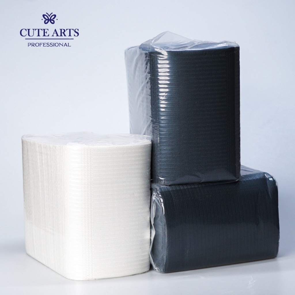 แผ่นรองปูโต๊ะ 125ชิ้น กันเปื้อน กระดาษกันเปื้อน แผ่นรองอุปกรณ์ แผ่นกันเปื้อน คุณภาพสูง คละสี