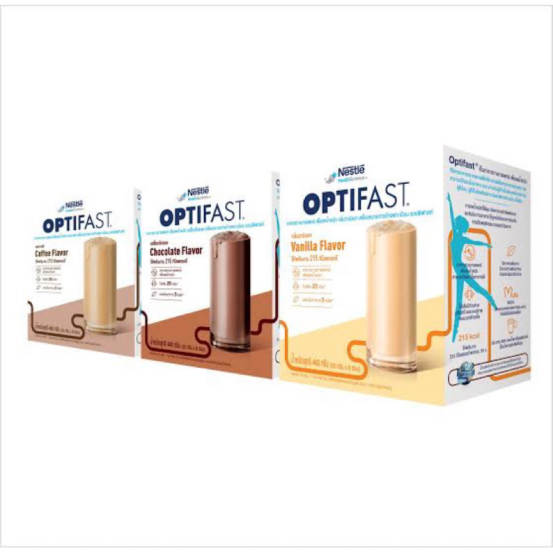 OPTIFAST ออปติฟาสท์ อาหารทางการแพทย์ เพื่อลดน้ำหนัก มี 3 รสให้เลือก ขนาด 440 กรัม