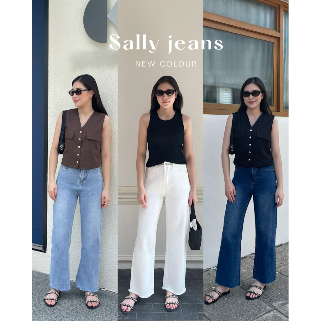 PS.KLOSET | SALLY JEANS กางเกงยีนส์ขากระบอก