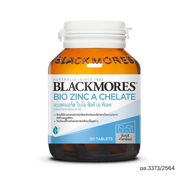 Blackmores แบลคมอร์ส Bio Zinc A Chelate 90 เม็ด