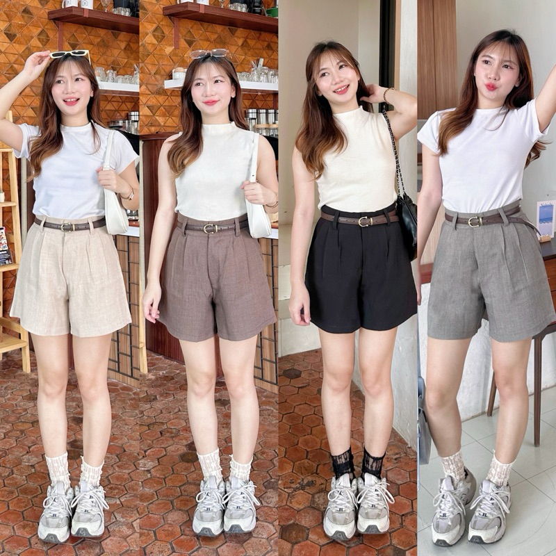 a Snow Shorts กางเกงขาสั้นผู้หญิงเอวสูงขนาด XS-XL