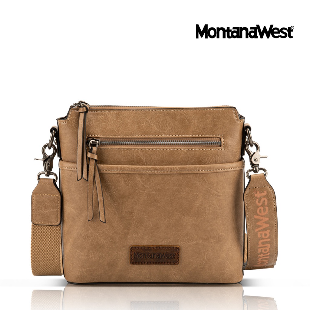 Montana West รุ่น Crossbody Bag กระเป๋าสะพายข้าง กระเป๋าหนังผิวเรียบ กระเป๋าแฟชั่นสำหรับผู้หญิง