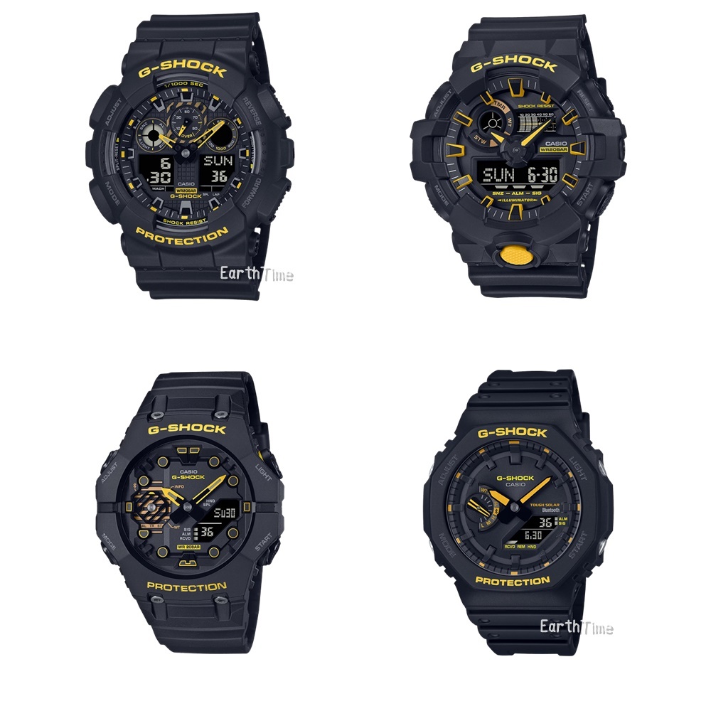G-SHOCK l Caution Yellow Series l GA-100CY,GA-700CY,GA-B001CY,GA-100CY-1A,GA-700CY-1A