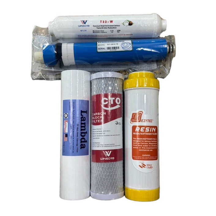 ชุดไส้กรองน้ำอาร์โอ Ro 75GPD GACและเรซิ่นให้เลือก