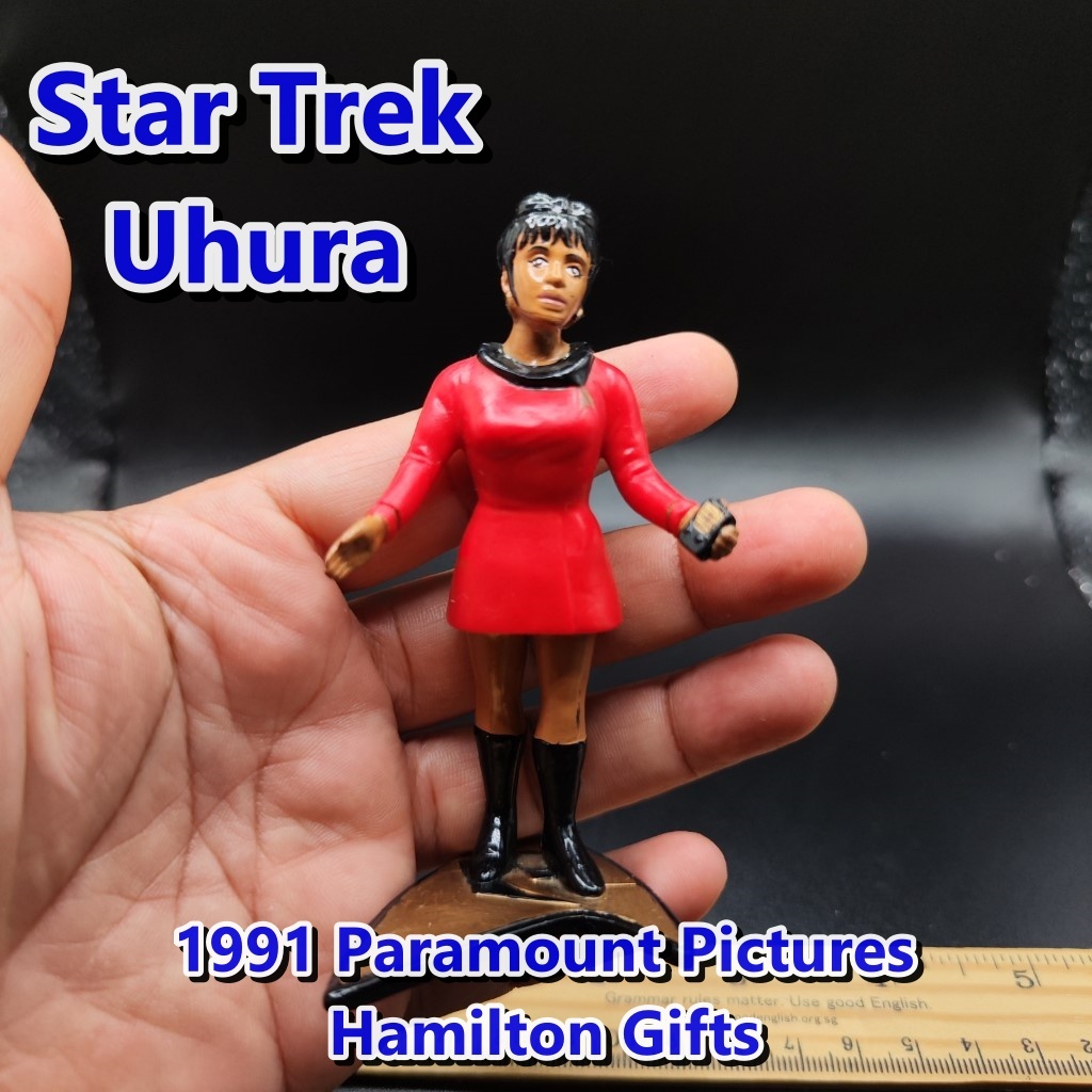 Vintage Star Trek Figure Uhura 1991 Hamilton 4" Figure Par Pic Figurine