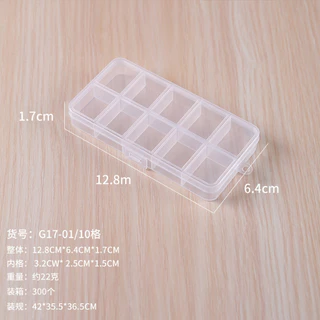 กล่องพลาสติก กล่องเก็บของ กล่องแบ่งสีไว้ระบาย เก็บเครื่องประดับ 10-28 ช่อง ถาดสี จานสี หลุมสี