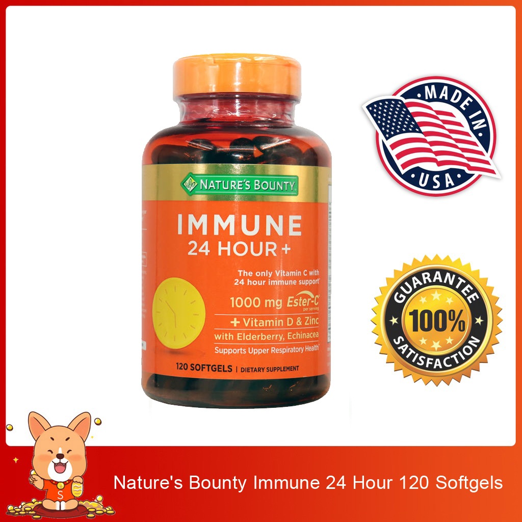 (Exp.12/2026)Nature's Bounty Immune 24 Hour 120 เม็ด