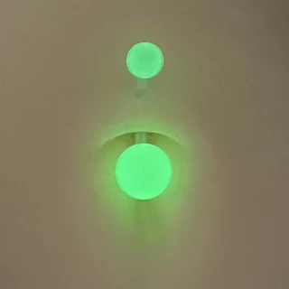 จิวสะดือ เรืองแสง ก้านอะคริลิคซิลิโคน Luminous Acrylic Navel Ring Luminous Navel Nail Soft Pole