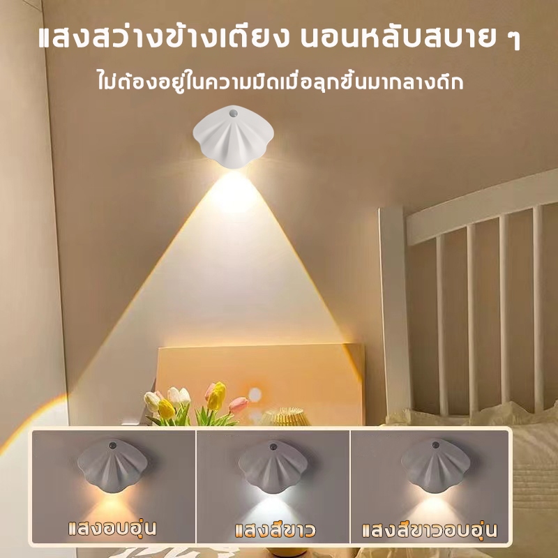 โคมไฟไร้สาย แม่เหล็ก แบบรุ่นใหม่ ไฟหน้าบ้าน ชาร์จไฟได้ LED อัจฉริยะ ไฟเซ็นเซอร์ ไฟกลางคืน โคมไฟหัวเต