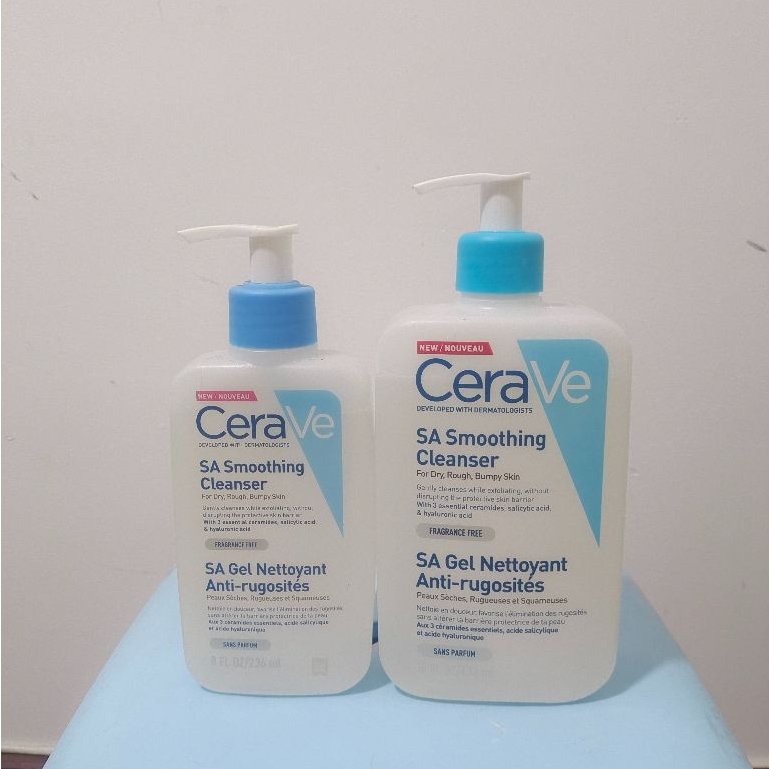 เซราวี Cerave Sa Smoothing Cleanser sa cleanser ผลิตภัณฑ์ทำความสะอาด สำหรับผิวหยาบกร้าน236ml