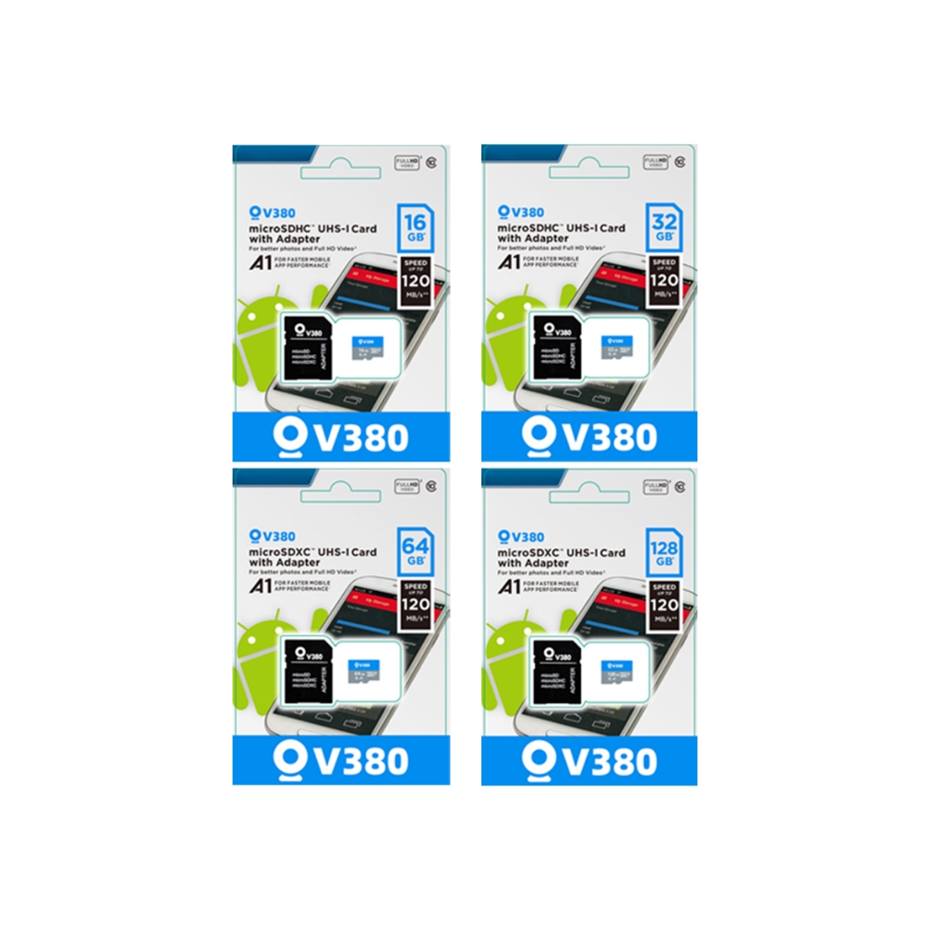 V380 การ์ดหน่วยความจำวิดีโอระดับมืออาชีพ（ของแท้）16GB/32GB/64GB/128GB Memory Card การ์ดหน่วยความ