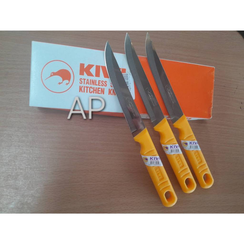 มีดปลอกผลไม้ ตราKIWI no.511 ยกกล่อง 12 ด้าม มีดปลอกผลไม้ ด้ามเหลือง