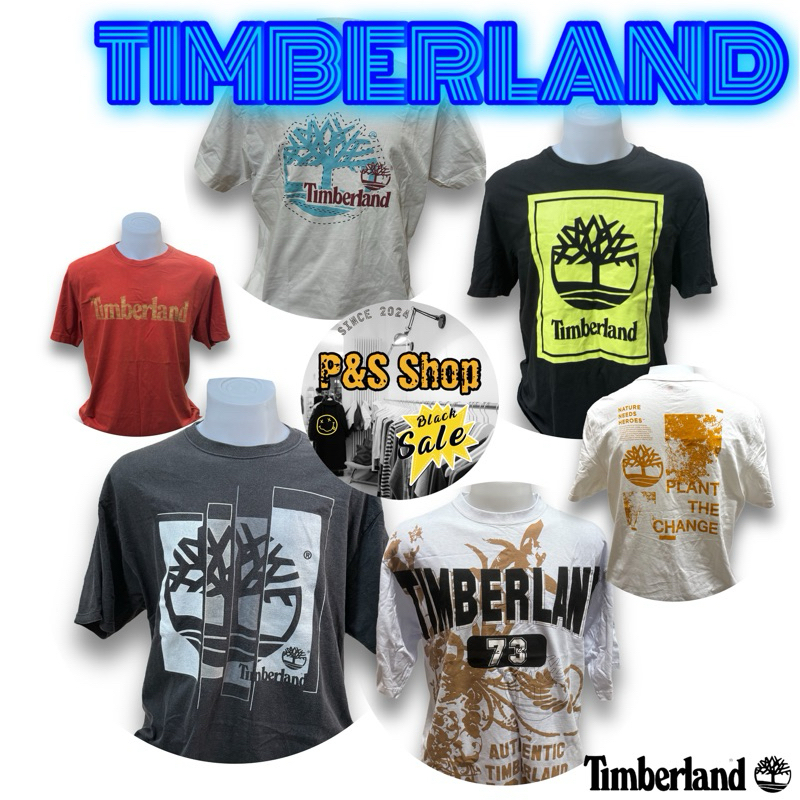 Set เสื้อยืด Timberland ทิมเบอร์แลนด์ มือสอง คละแบบ คละสี คละ Size ของแท้ 100% สภาพดีทุกตัว