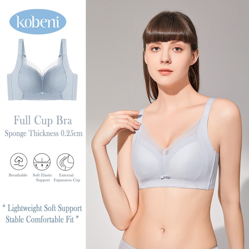 KOBENI BRA บราทรงใหญ่ ลูกไม้ บราไร้โครง บราใส่สบาย รองรับเนื้อนมได้ดี ชุดชั้นใน ใส่สบาย เนื้อผ้านิ่ม