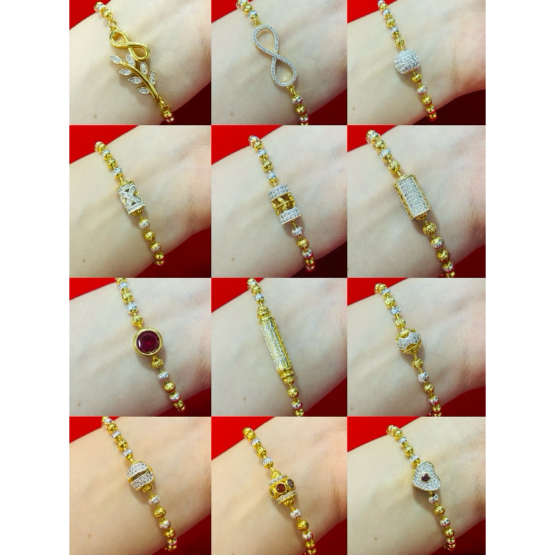 สร้อยข้อมือทอง ทองชุบ ทองหุ้ม สวยเสมือนจริง