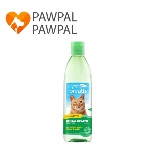 Tropiclean Fresh Breath Dantal health solution 236 ml 8 oz. สำหรับแมว ขจัดคราบหินปูน กลิ่นปาก EXP.31/1/2025