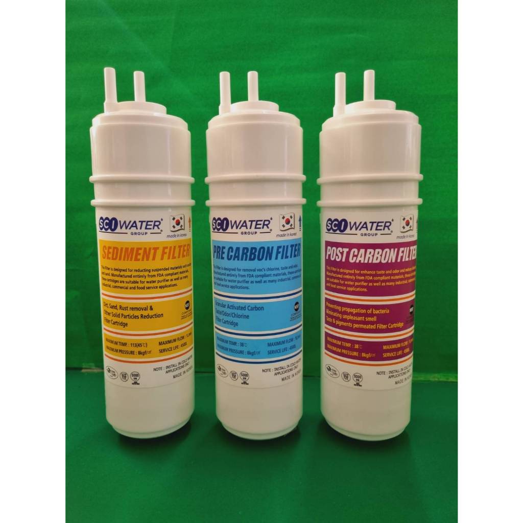 ไส้กรองน้ำ Inline ยี่ห้อ SCI รุ่น U-Type หัวเสียบ 2 หัว 1 ด้าน ขนาด 8 นิ้ว แบรนต์เกาหลีแท้ สินค้าใหม่
