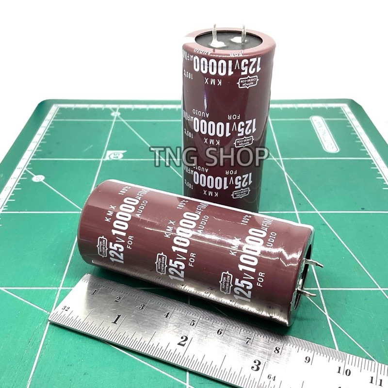 คาปาซิเตอร์ Capacitor 10000uf 125V ยี่ห้อ NIPPON 105องศา ของใหม่ ราคาต่อ 1 ตัว