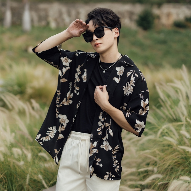 KINS | Hawaii Shirt เสื้อฮาวาย ทรง Oversize ชุดเดินชายทะเล (รหัส : HW14)