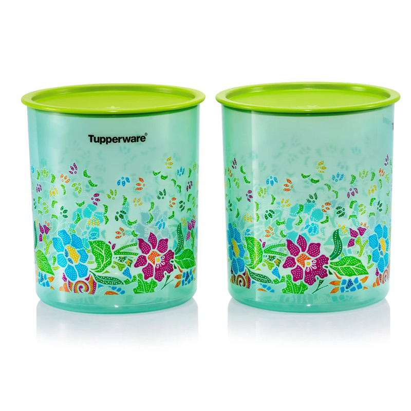 Tupperware รุ่น กล่องวันทัช Batik One Touch Canister Large 4.3L