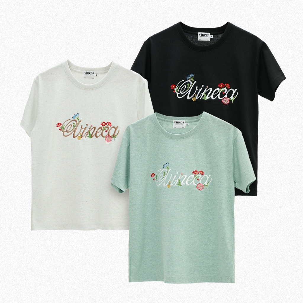 Vineca Floral Tee เสื้อยืด Slim Fit