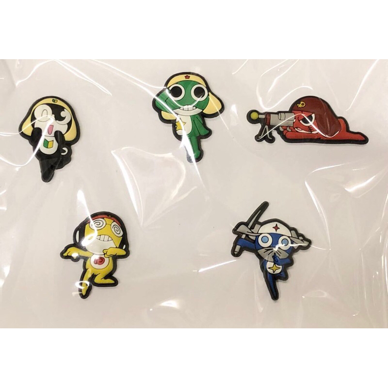 Keroro SERGEANT Keroro Platoon Pins Set of 5 Keroro Giroro Tamama Kururu Doror