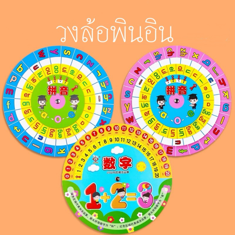 วงล้อพินอิน กระดานพินอิน พินยิน พินอิน PINYIN ภาษาจีน สื่อการสอนภาษาจีน สื่อปฐมวัย