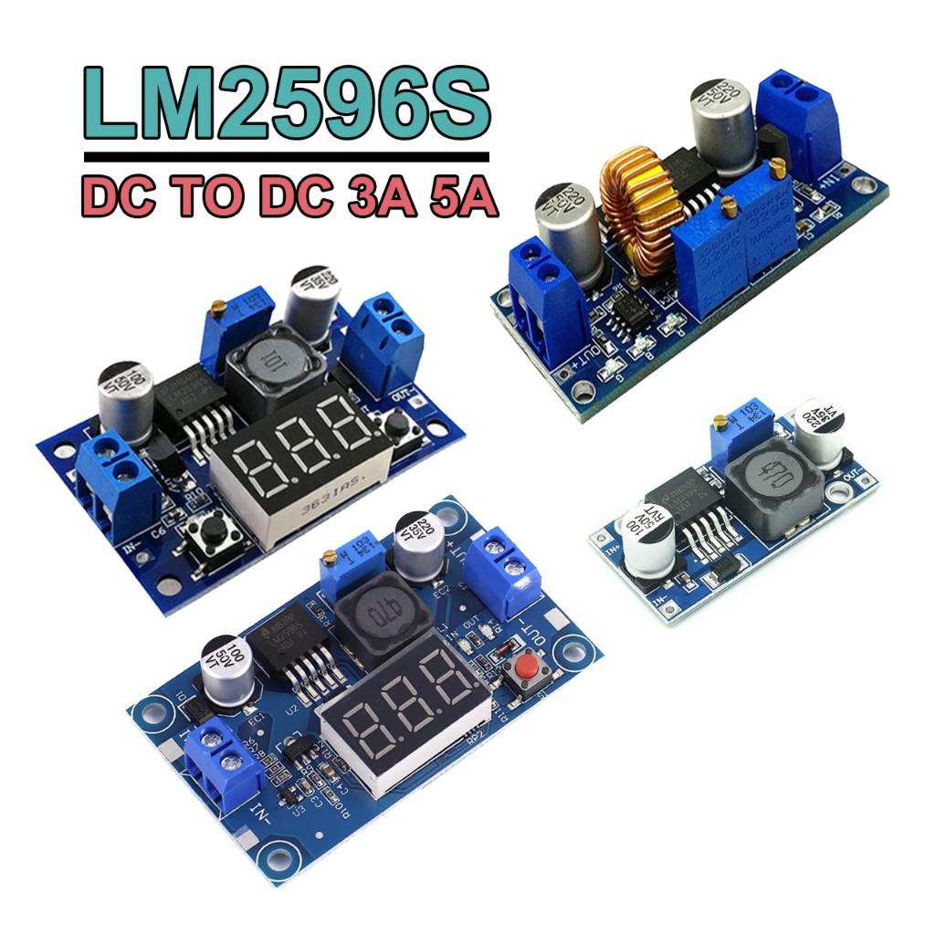 DC to DC Step-Down 3Amp 5Amp วงจรลดแรงดันไฟ DC 3A 5A Regulator
