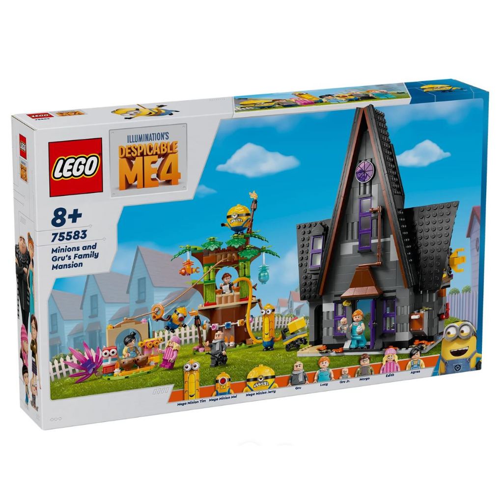 LEGO® Despicable Me 4 Minions and Gru's Family Mansion 75583