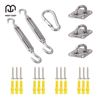 MEET COZY M6 ชุดฮาร์ดแวร์ม่านบังแดด สเตนเลส 304 Shade Sail Hardware สําหรับแขวนสระว่ายน้ํา# 1 FM6