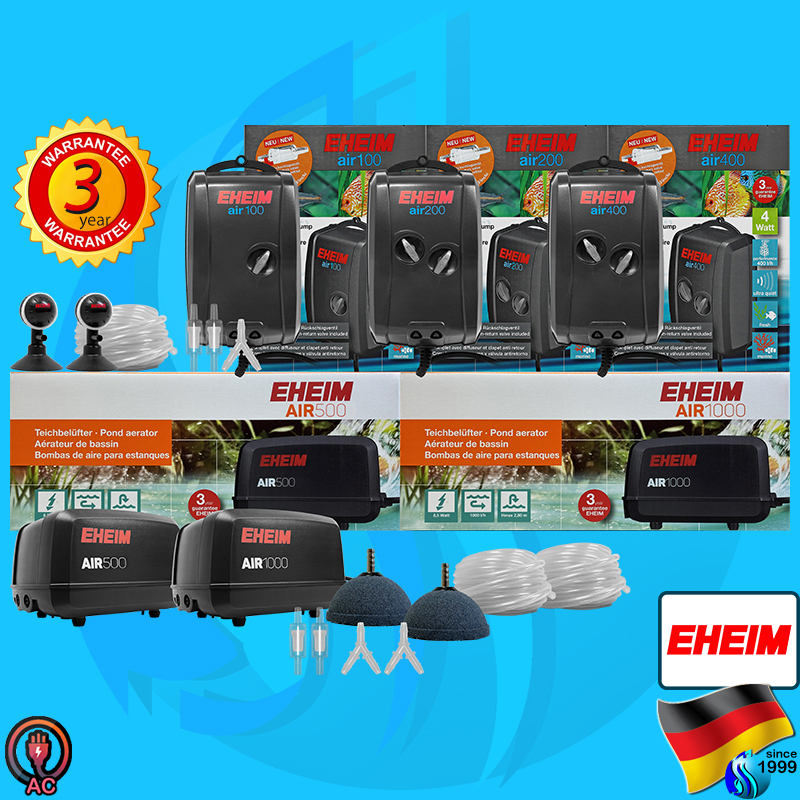 Eheim Air100 / Air200 / Air400 / Air500 / Air1000 ปั๊มลม ปั๊มอ๊อกซิเจน ปั๊มอากาศ ปั๊มตู้ปลา อีฮาม air pump oxygen