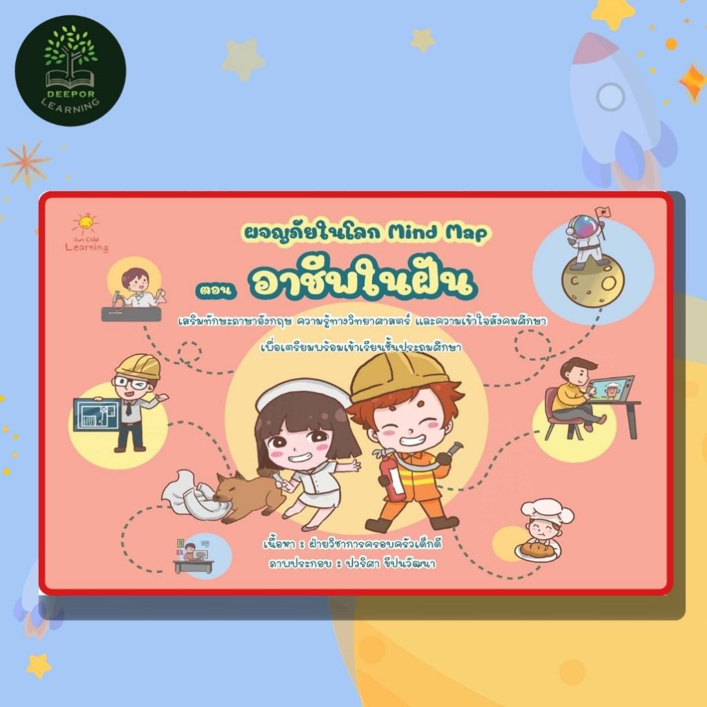 หนังสือเด็ก ผจญภัยในโลก Mind Map ตอน อาชีพในฝัน (พิเศษ)