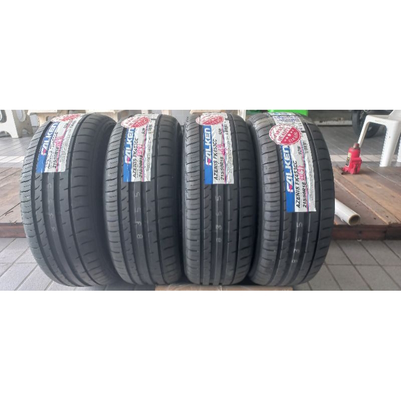 215/50r18 falken azenis fk453cc ยางใหม่ผลิตปี2025 ใหม่กิ้ก (รวมยาง 2, 4 เส้น ) แถมจุ้ม 2,4 ตัว
