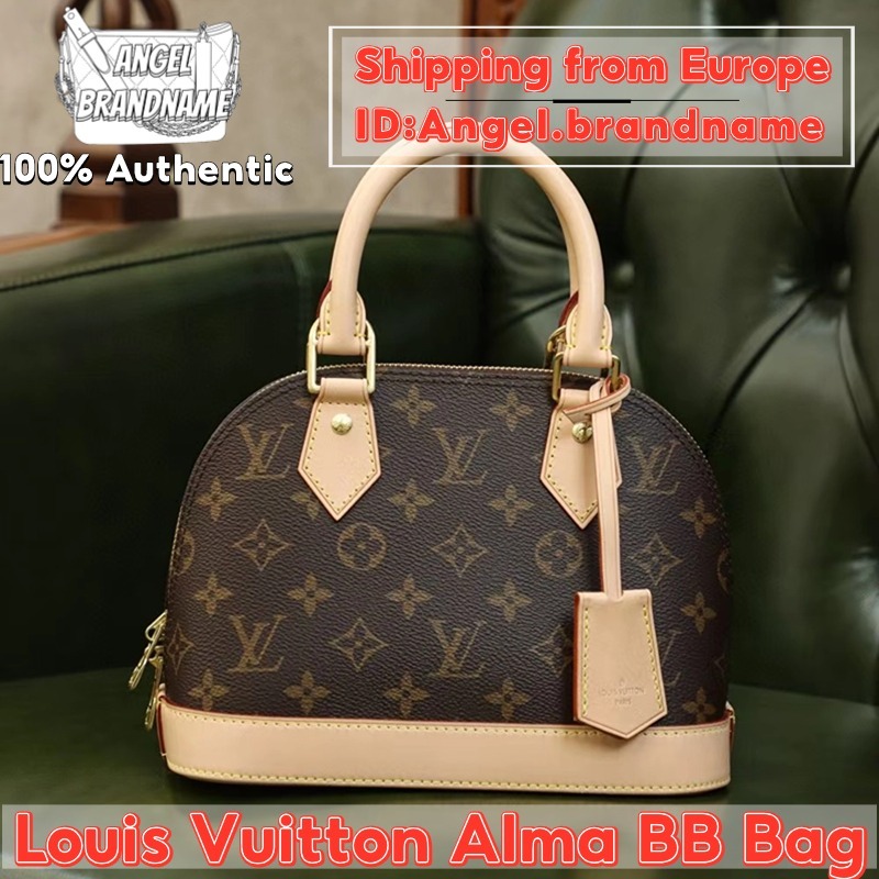 👜หลุยส์วิตตอง Louis Vuitton Alma BB Bag กระเป๋า สุภาพสตรี/กระเป๋าสะพายไหล่